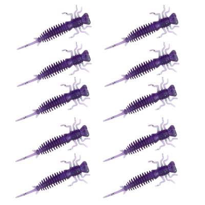 Senshu Nymph Crawler Insektenköder 4cm - Purple Haze - 0.47g - 10 Stück