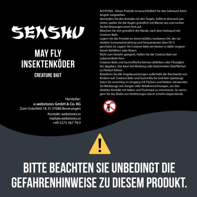 Senshu May Fly - Insektenköder 5cm - Blue Cinnamon - 0.9g - 8 Stück