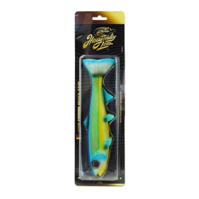 Hostagevalley Lures Hostagevalley Troubletail 14 - Gummifisch Green Attack UV - 14cm - 30g - 1Stück