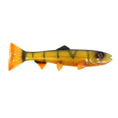 Hostagevalley Lures Hostagevalley Troubletail 22 - Gummifisch Natural Perch - 22cm - 112g - 1Stück