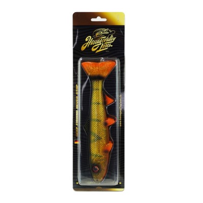 Hostagevalley Lures Hostagevalley Troubletail 22 - Gummifisch Natural Perch - 22cm - 112g - 1Stück