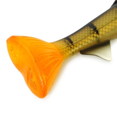 Hostagevalley Lures Hostagevalley Troubletail 18 - Gummifisch Transparent Perch - 18cm - 61g - 1Stück