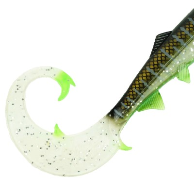 Hostagevalley Lures Hostagevalley Curlytail 18 - Twister Clear Malawi - 18cm - 28g - 1Stück