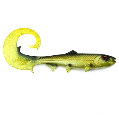 Hostagevalley Lures Hostagevalley Curlytail 18 - Twister Gold Jade - 18cm - 28g - 1Stück