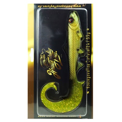 Hostagevalley Lures Hostagevalley Curlytail 18 - Twister Gold Jade - 18cm - 28g - 1Stück