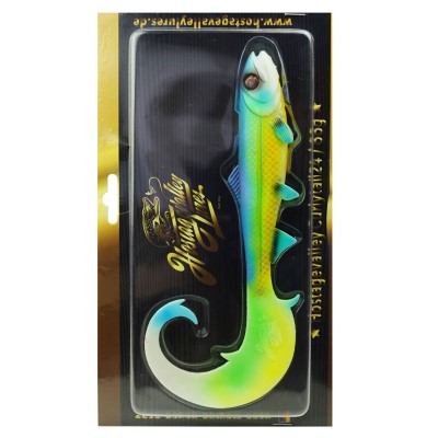 Hostagevalley Lures Hostagevalley Curlytail 24 - Twister Green Attack UV II - 24cm - 66g - 1Stück