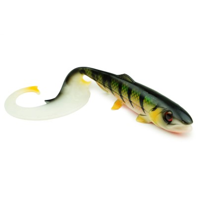 Hostagevalley Lures Hostagevalley Curlytail 18 - Twister Purpur Perch - 18cm - 28g - 1Stück