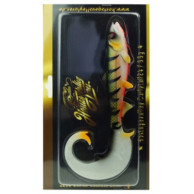 Hostagevalley Lures Hostagevalley Curlytail 18 - Twister Purpur Perch - 18cm - 28g - 1Stück