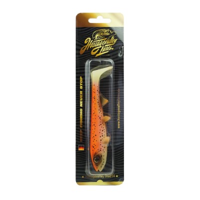 Hostagevalley Lures Hostagevalley Shad 14 - Gummifisch Golden Trout - 14cm - 25g - 1Stück
