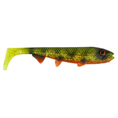 Hostagevalley Lures Hostagevalley Shad 14 - Gummifisch Natural Perch - 14cm - 25g - 1Stück