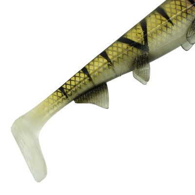 Hostagevalley Lures Hostagevalley Shad 22 - Gummifisch Transparent Perch - 22cm - 90g - 1Stück