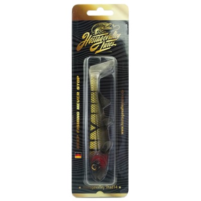 Hostagevalley Lures Hostagevalley Shad 22 - Gummifisch Transparent Perch - 22cm - 90g - 1Stück