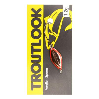 Troutlook Forellen Spoon Mosquito 2,10cm - 1,2g - Orange-Copper-Glitter UV