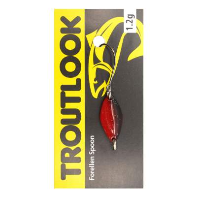 Troutlook Forellen Spoon Mosquito 2,10cm - 1,2g - Red-Black-Silver-Glitter