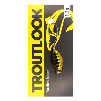 Troutlook Forellen Spoon Mosquito, 2,10cm - 1,2g - Gold-Black-Back