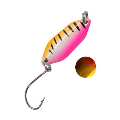 Troutlook Forellen Spoon Clash, 2,60cm - 2,1g - Pink-Tiger-Silver UV