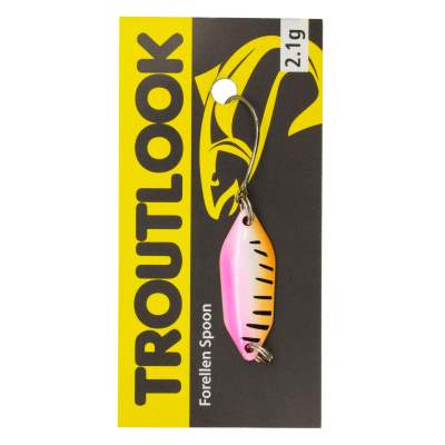 Troutlook Forellen Spoon Clash, 2,60cm - 2,1g - Pink-Tiger-Silver UV