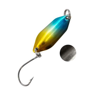 Troutlook Forellen Spoon Clash, 2,60cm - 2,1g - Blue-Silver-Yellow UV