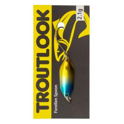 Troutlook Forellen Spoon Clash, 2,60cm - 2,1g - Blue-Silver-Yellow UV