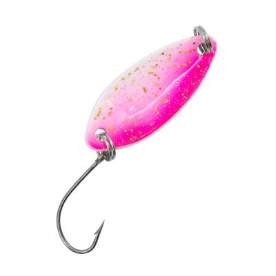 Troutlook Forellen Spoon Touch 2,90cm - 3,3g - White-Pink-Glitter UV