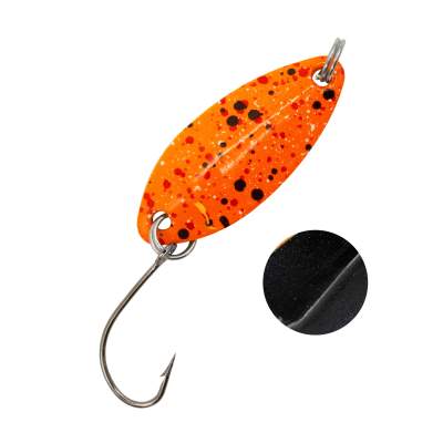 Troutlook Forellen Spoon Touch 2,90cm - 3,3g - Sparkled Orange-Black UV