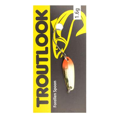 Troutlook Forellen Spoon McFly UV 2,50cm - 1,6g - Gold-Red