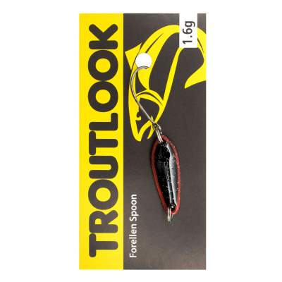 Troutlook Forellen Spoon McFly UV, 2,50cm - 1,6g - Black-Red