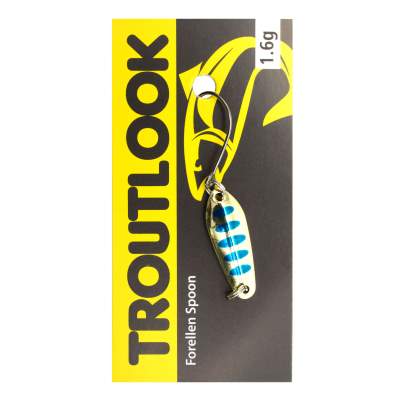 Troutlook Forellen Spoon McFly UV 2,50cm - 1,6g - Gold-Blue