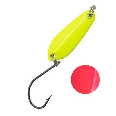 Troutlook Forellen Spoon McFly UV, 2,50cm - 1,6g - Yellow-Pink