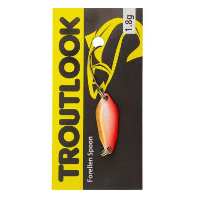 Troutlook Forellen Spoon Salsa 2,60cm - 1,8g - Red-Brown-Silver-Glitter UV