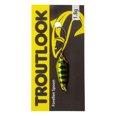 Troutlook Forellen Spoon Salsa, 2,60cm - 1,8g - Gold-Black-Black