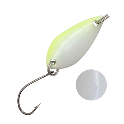 Troutlook Forellen Spoon Scale 3,20cm - 0,9g - White-Yellow UV