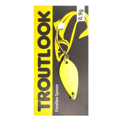 Troutlook Forellen Spoon Scale, 3,20cm - 0,9g - Yellow-Pink UV