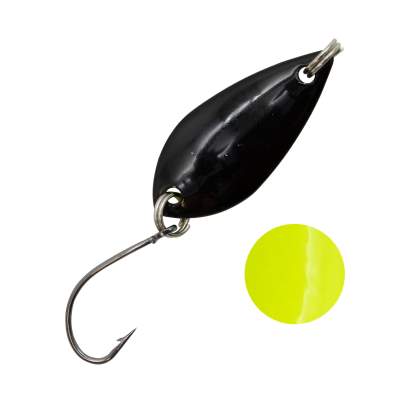 Troutlook Forellen Spoon Scale 3,20cm - 0,9g - Black-Yellow UV