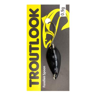 Troutlook Forellen Spoon Scale, 3,20cm - 0,9g - Black-Yellow UV