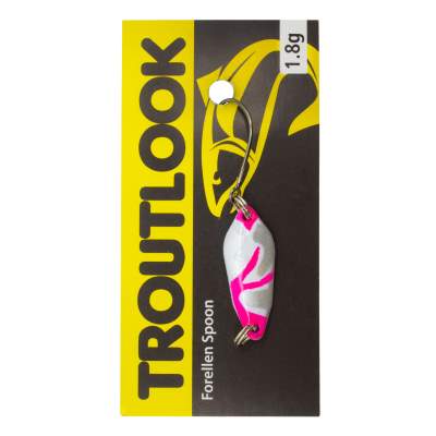 Troutlook Forellen Spoon Salsa, 2,60cm - 1,8g - White-Silver-Pink UV