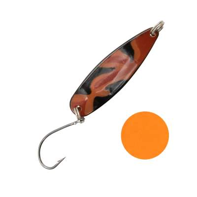 Troutlook Forellen Spoon Salmonizer 3,90cm - 3,2g - Camouflage-Orange UV