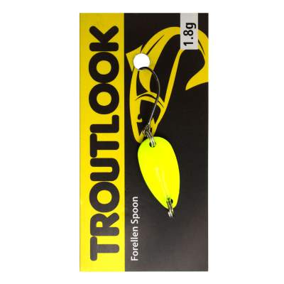Troutlook Forellen Spoon Extasy jr. 2,29cm - 1,8g - Yellow-Black UV