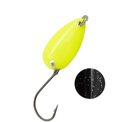 Troutlook Forellen Spoon Extasy jr. 2,29cm - 1,8g - Yellow-Black UV