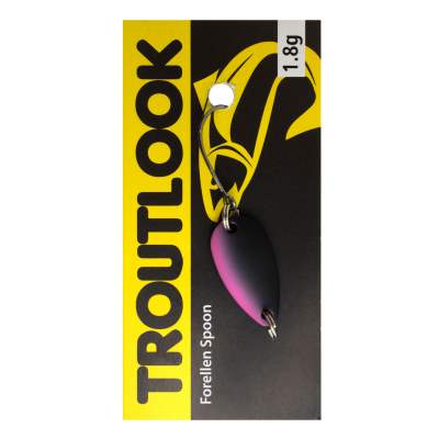 Troutlook Forellen Spoon Extasy jr., 2,29cm - 1,8g - Black-Pink UV