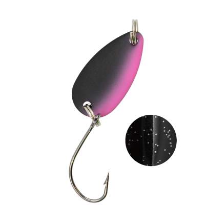Troutlook Forellen Spoon Extasy jr. 2,29cm - 1,8g - Black-Pink UV