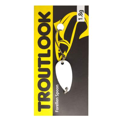 Troutlook Forellen Spoon Extasy jr. 2,29cm - 1,8g - White-Glitter