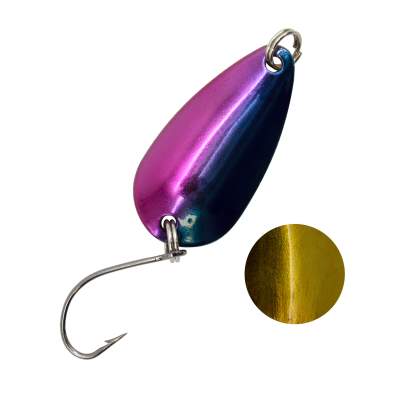 Troutlook Forellen Spoon Extasy 3,11cm - 3,7g - Blue-Purple-Gold