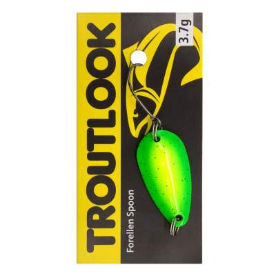 Troutlook Forellen Spoon Extasy, 3,11cm - 3,7g - Green-Glitter UV