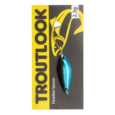 Troutlook Forellen Spoon Hunter 2,90cm - 2,3g - Blue-Glitter-Pink