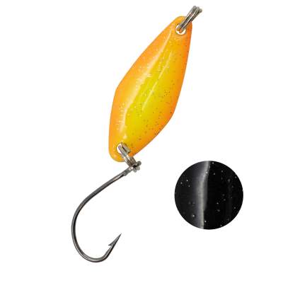 Troutlook Forellen Spoon Hunter, 2,90cm - 2,3g - Yellow-Red-Black UV