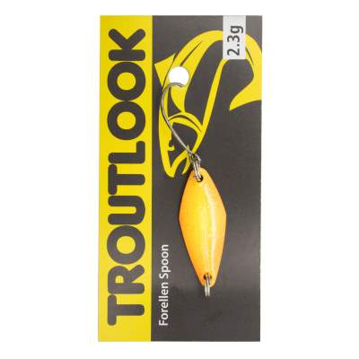 Troutlook Forellen Spoon Hunter, 2,90cm - 2,3g - Yellow-Red-Black UV