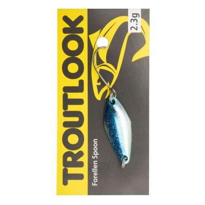 Troutlook Forellen Spoon Hunter 2,90cm - 2,3g - Blue-Glitter-Yellow UV