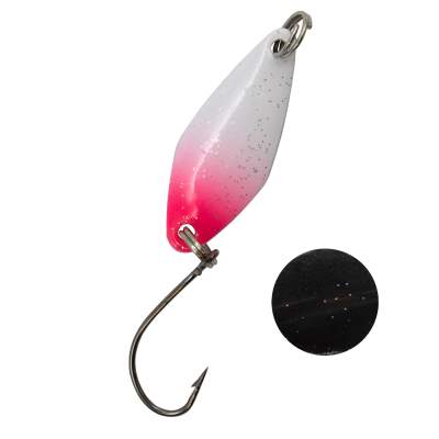 Troutlook Forellen Spoon Hunter, 2,90cm - 2,3g - White-Pink-Black