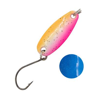 Troutlook Forellen Spoon Bumblebee UV, 2,85cm - 2,5g - Rainbow-Glitter